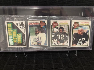 1979 Topps Rack Pack * Jack Tatum, HOF Walter Payton & Art Shell, Ferragamo RC - Image 1 of 4