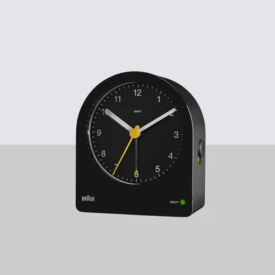 Braun BC22B Backlit Analog Alarm Clock in Black - image 1 of 4