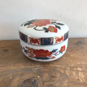 Vintage Japanese Floral Imari Linchmere Ceramic Trinket Dish/Bowl - Picture 1 of 6