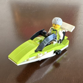 LEGO World Racers 30031 World Race Powerboat Complete w/ Minifig No Polybag