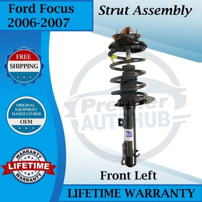 Puntal delantero izquierdo Monroe genuino OEM para Ford Focus 2006-2007 garantía de por vida Foto 1 de 4