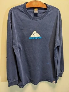 Vintage 90s Burton Snowboards Long Sleeve T-shirt Large  Snowboard  - Picture 1 of 15