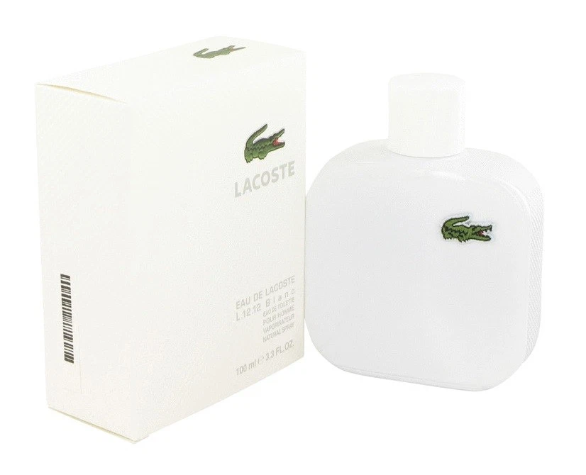 Lacoste L.12.12 Blanc Pure Men 3.3 OZ 100 ml Eau De Toilette Spray Nuevo en Caja Sellado Foto 1 de 1