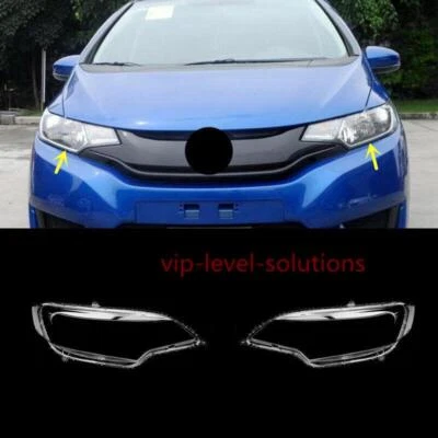 Para Honda Fit 2015-2020 Un par de lentes de faros cubierta transparente + pegamento sellador Foto 1 de 4