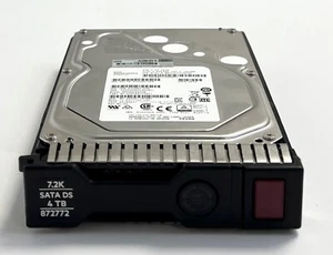 HPE 4TB SATA 6G 872491-B21 Midline 7.2K 3.5" Hard Drive - Afbeelding 1 van 5