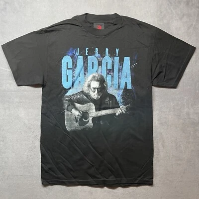 ZION Rootswear Jerry Garcia Grapgic T Shirt Black Size Medium Music Classic - Imagem 1 de 4