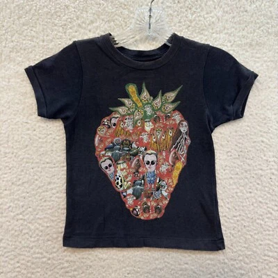 Y2K Vintage Baby Tee Shirt Top XS Kawaii Kidcore Harajuku Cyber Fairy Grunge - Image 1 of 4