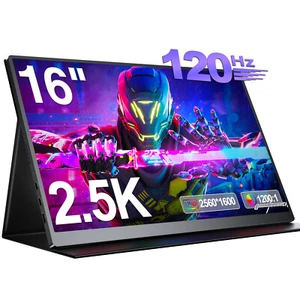Used | 120Hz Gaming Monitor 16" 2K 2560x1600 16:10 Portable Monitor for Laptop - Picture 1 of 12