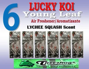 6 Packs Treefrog LUCKY KOI  Air Freshener/-LYCHEE SQUASH Scent - Bild 1 von 3