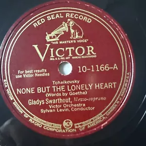 10" 78 RPM-Gladys Swarthout-None But the Lonely Heart/Moscow Cantata Prayer - Imagen 1 de 4