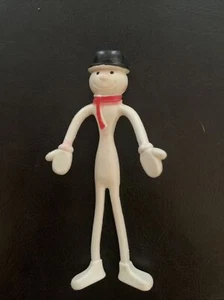  Muñeco de nieve raro de goma vintage  - Imagen 1 de 5