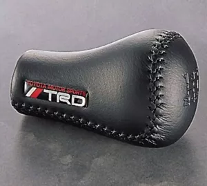 TRD Levin Trueno AE86 Leather Shift Knob 5 Speed Black MS204-00004 Genuine - Picture 1 of 2