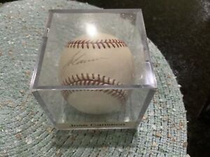 JOSE CANSECO  Signed/Autographed Baseball With Case