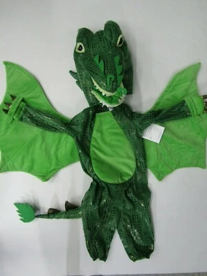 Pottery Barn Kids Baby Toddler Dragon Costume 2 Piece Green 2T #72 - Image 1 of 4