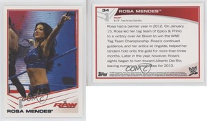 2013 Topps WWE Rosa Mendes #34