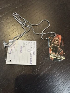 DC Comics Scarecrow Dog Tag Necklace Chain PROTOTYPE NEW - Picture 1 of 4