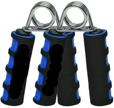 Juego de fortalecedor de agarre para dedos de mano azul/negro paquete de 2 aumentos muñeca antebrazo Foto 1 de 4