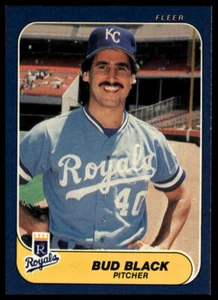 1986 Fleer #4 Bud Black - Picture 1 of 2