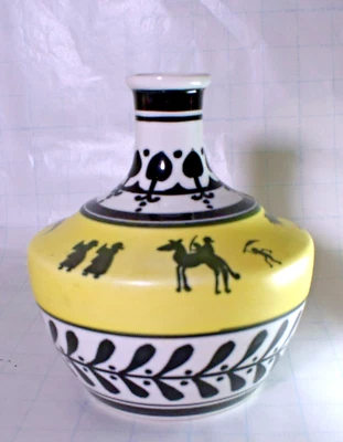 Jarrón KINKOZAN Satsuma Japón Art Deco Escenas Árabes Amarillo Años 20 Nipón Foto 1 de 3