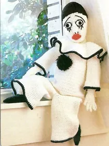 CLASSIC Mime Clown/Doll/Toy/ Crochet Pattern INSTRUCTIONS ONLY - Picture 1 of 1