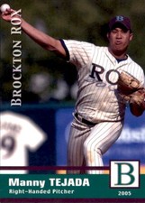 2005 Brockton Rox Grandstand #25 Manny Tejada Fort Myers Beach Florida FL Card