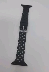 Silikon Armband Spitze iWatch Band für Apple Watch Schwarz Skinny Slim  - Bild 1 von 7