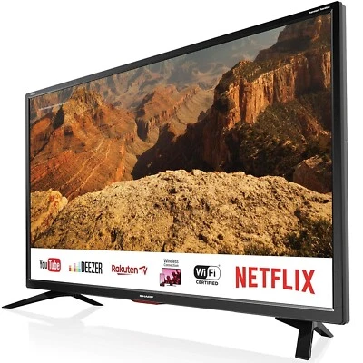 SHARP SMART TV 32" LED HD READY DVB/T2/S2 HARMAN/KARDON 32BC2E NETFLIX DAZN APP - Imagen 1 de 4