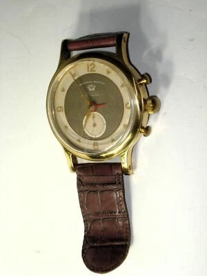 RARE ~ IMPERIAL Watch Co GENEVE Desk WATCH Clock Straps LARGE Timeworks - Image 1 of 4