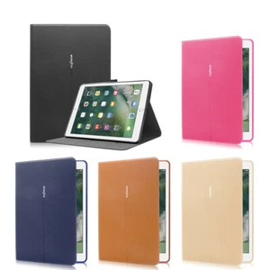Funda con soporte de cuero tipo folio para iPad 9,7"" 2018 / iPad 5ta generación A1823 / A1822 - Imagen 1 de 35
