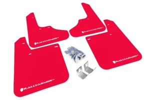 Rally Armor Urethane Mud flaps Red Flap White Logo For Subaru Impreza 93-01 GC8 - Picture 1 of 6