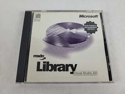 Microsoft MSDN Library Visual Studio 6.0 2 Disc With Code Tested and Working  - Image 1 of 4
