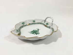 Herend Chinese Bouquet Green Leaf Bowl 20 cm 7,9 inch - Picture 1 of 7