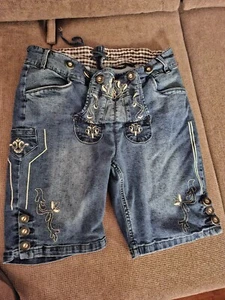 HERREN TRACHTEN JEANS-SHORTS ; TRACHTENHOSE - 52 - TRACHTENSHORTS, LIVERGY - Bild 1 von 5