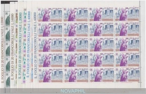 VATIKAN 1994 - WELTREISEN DES PAPSTES SERIE IN MINIBLÄTTERN NEU ** POSTFRISCH - Bild 1 von 1