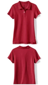 School Girls Short Sleeve Feminine Fit Mesh Polo Shirt Size S(4years) #8 - Picture 1 of 1