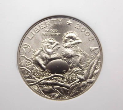 2008 "S" Commemorative *BALD EAGLE* Half Dollar 50c NGC MS70 #261 ECC&C, Inc. - Image 1 of 4