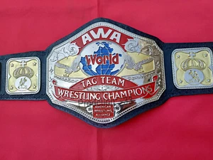 Neu AWA World Tag Team Wrestling Champion Gürtel 4mm Zink & 24k vernickelt - Bild 1 von 12