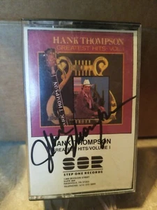 Hank Thompson Cassette  Greatest Hits Signed By Hank Thompson - Picture 1 of 1