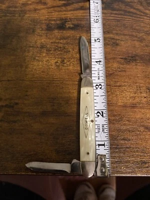 Keen Kutter Two Blade Knife-Adv. Dowell-Cracked  Ice Handles-K8 - Image 1 of 4