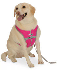 Cloak & Dawggie Snap N Go Rugged Mesh Dog Harness, Large, Pink