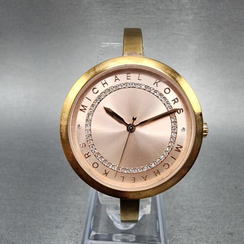 Orologio Michael Kors Blakely donna 34mm quadrante rosa tono oro rosa tondo batteria nuova