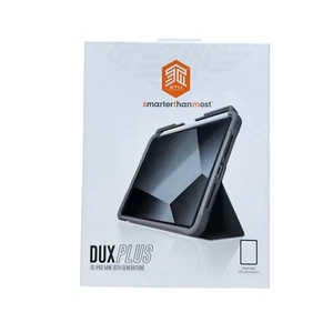 STM Dux Plus Folio Case for iPad mini 6 Black/Clear *RETURN #1* STM-222-341GX-01 - Picture 1 of 5