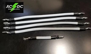 EZGO TXT Golf Cart Car 48Volt 2G WHITE BRAIDED Battery Cables 94UP 4-17 1-7 - Picture 1 of 2