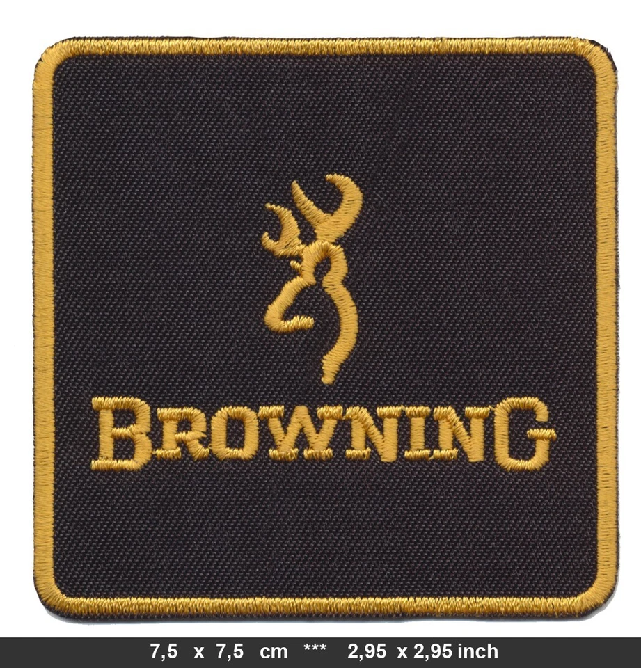 BROWNING Aufnäher Patches Bügelbild Waffen Schützensport Pistolen USA v1 - Bild 1 von 1