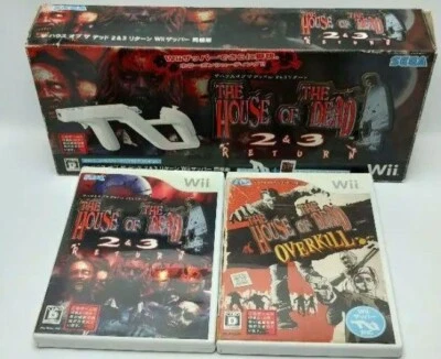 Nintendo Wii The House of The Dead 2&3 Return w/s Zapper & OverKill Used Japan - Image 1 of 4