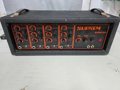 SUPREM Super 200 Vintage 4 Kanal Mischverstärker  Gitarren Verstärker Amp - Bild 1 von 4