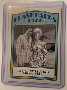 2021 Topps Heritage Flashbacks 1972 Price Is Right Bob Barker