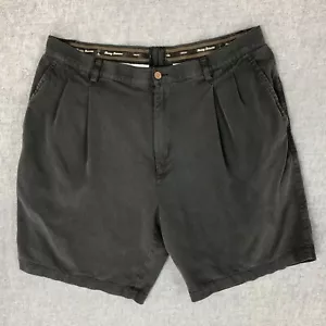 Tommy Bahama Silk Shorts 40 (fit 36) Chino Lightweight Breathable Black Men's - Picture 1 of 10