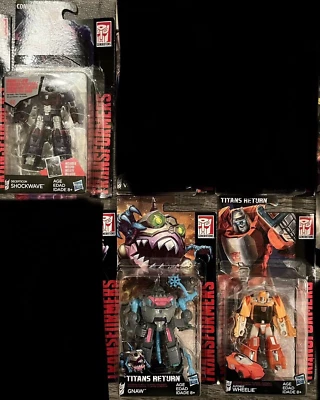 Transformer Titan Return POTP Combiner War Wheelie+Gnaw+Shockwave Master POTP - Image 1 of 2