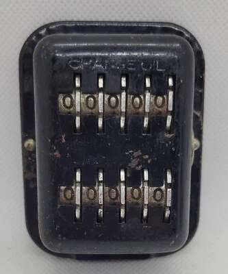 Contador de aceite y grasa de kilometraje vintage, Oakland Pontiac Stamford, CT - SIN LLAVE Foto 1 de 4